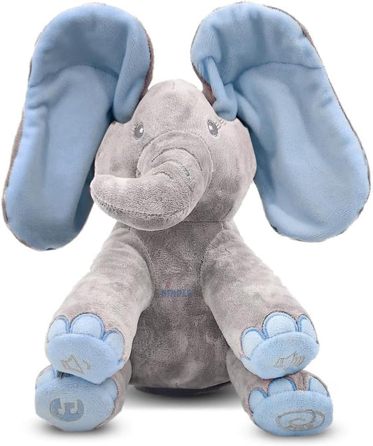 PeekEle – Interactive Peek-A-Boo Singing Elephant Plush Toy for Babies