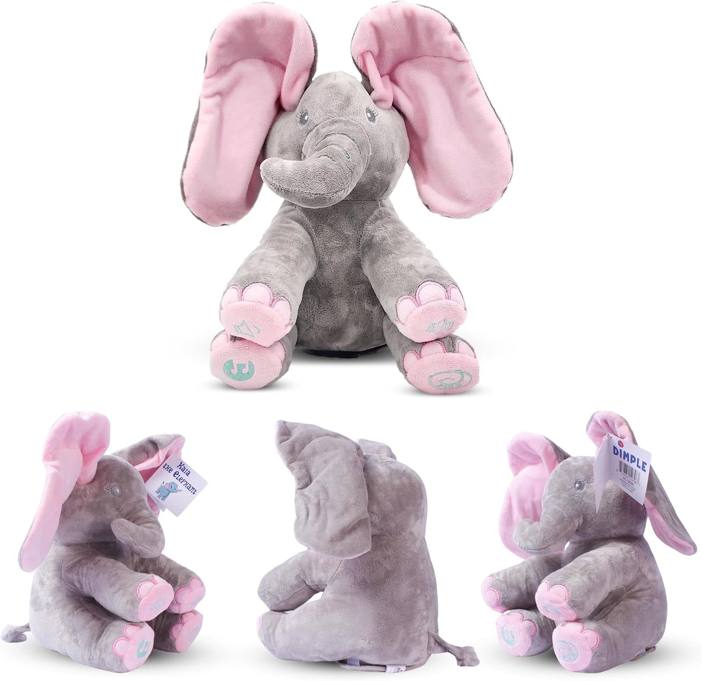 PeekEle – Interactive Peek-A-Boo Singing Elephant Plush Toy for Babies
