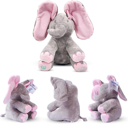 PeekEle – Interactive Peek-A-Boo Singing Elephant Plush Toy for Babies