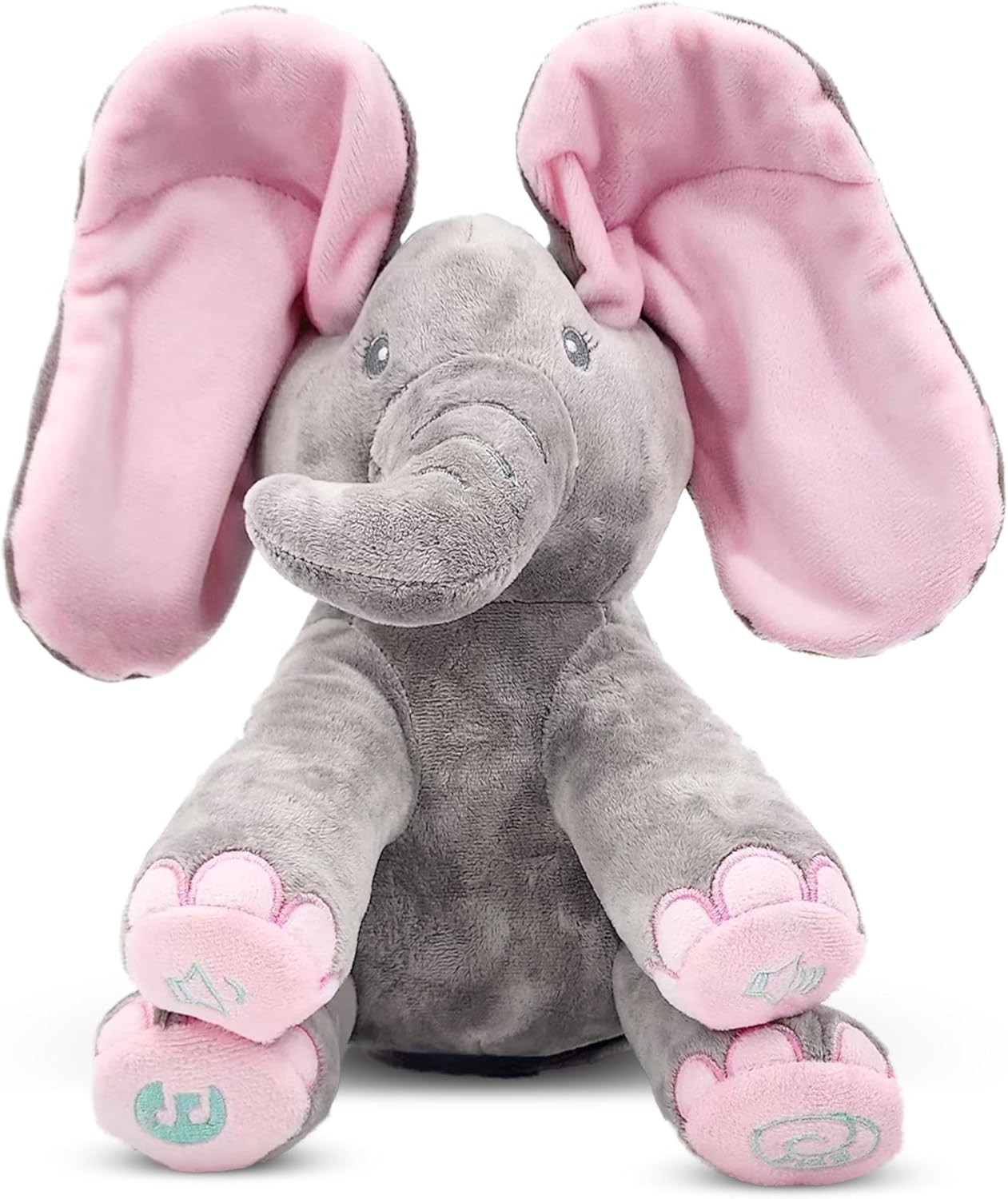 PeekEle – Interactive Peek-A-Boo Singing Elephant Plush Toy for Babies
